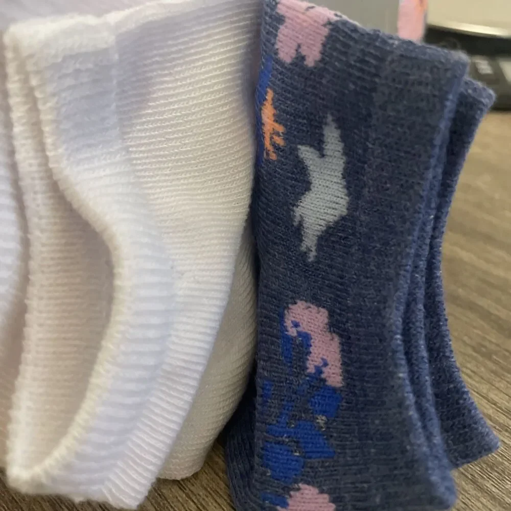 Marilyn Monroe 10 Pairs Womens Low Cut Socks OSFM Multi Color Floral Print
